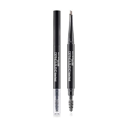 Maybelline New York Define and Blend Brow Pencil for Perfect Brows, Precise Defining Tip, Define and Blend Brow Pencil is Compact and Easy to Use Eyebrow Pencil - Grey Brown|0.16gm