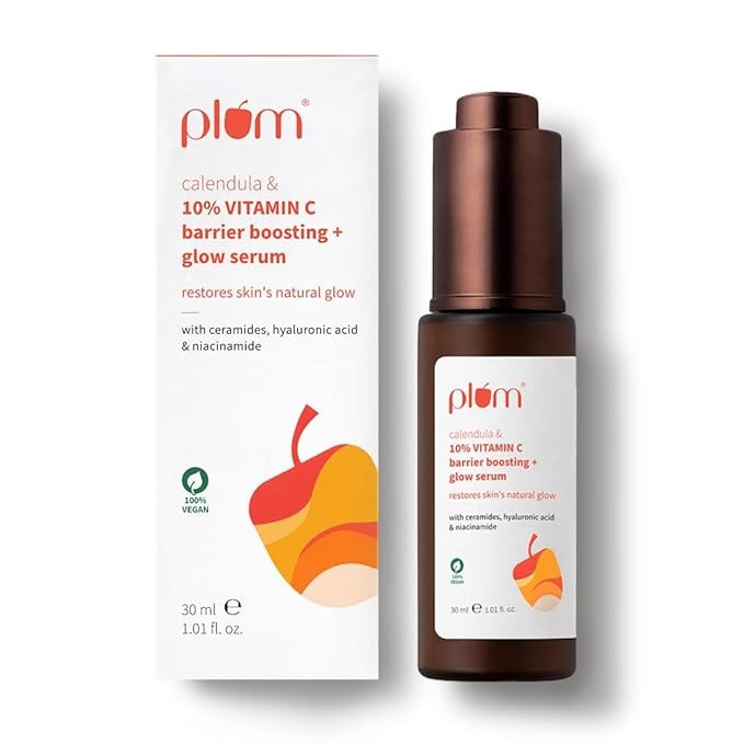 Plum 5% Niacinamide & Rice Water Beginner Friendly Face Serum 30ml | Provides Clear, Glowing & Brightening Skin