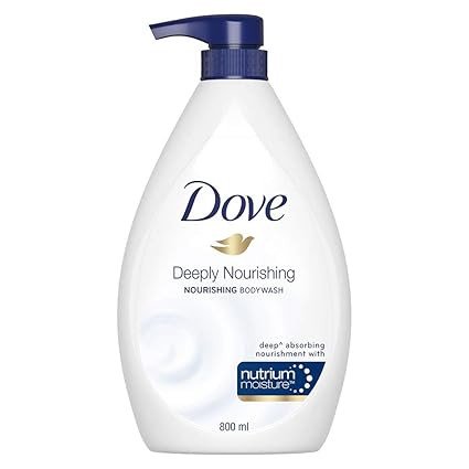 DOVE Nourishing Bodywash, 825ml, for Soft and Smooth Skin, with Triple Hydration Serum & Glycerine, Dermatologically Tested, Paraben-Free, Sulphate-Free