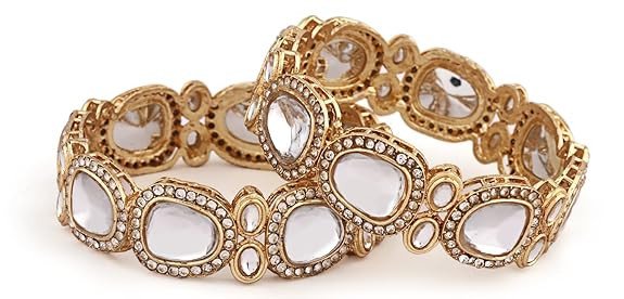 Fashion Parineeti Chopra Inspired Latest Stylish Traditional Kundan Bangles for Women