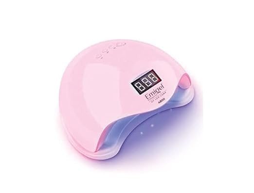 Emigel Professional 48W Nail LED UV Lamp | Fast Gel Polish Curing Lamp for All UV/LED Polishes | Auto Sensor & 3 Timer Settings | Salon-Quality Nail Dryer for Manicure & Pedicure