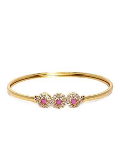 Shining Diva Fashion 18k Rose Gold Stylish Bracelet for Women and Girls