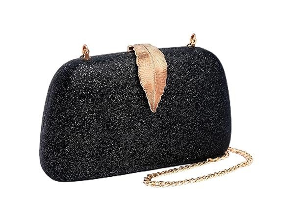 Women Evening Hand Clutch | Ladies Party Wedding Purse with Chain Strap