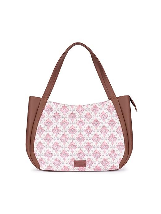 ZOUK Jute Handcrafted Vegan Leather Women's Shoulder Luna Handbags