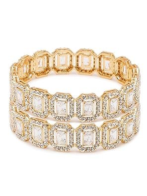 Traditional Gold Plated Jewelry Bracelet Bangles for Women and Girls