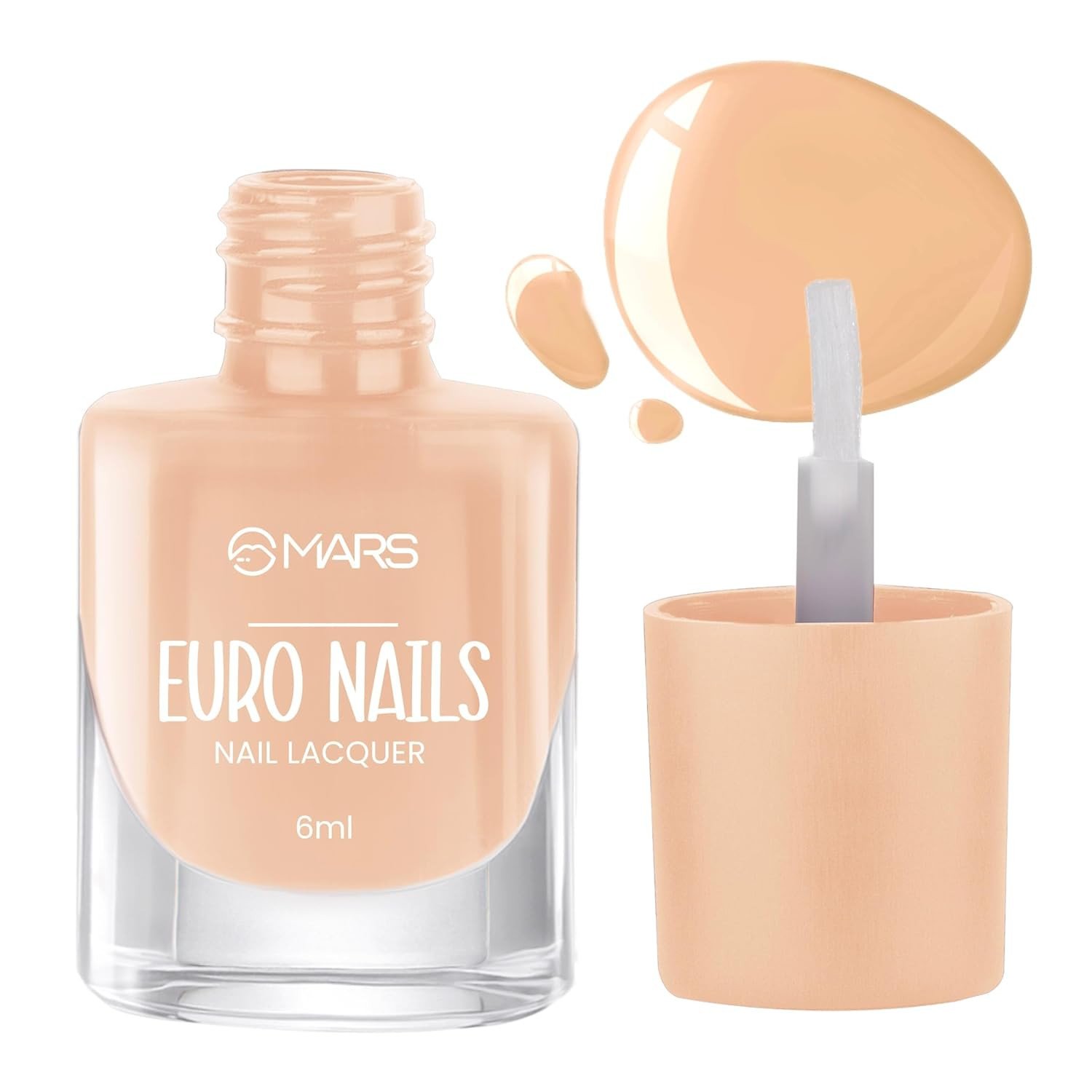 MARS EURO Nail Lacquer | Glossy Gel Finish | Rich Pigmentation | Chip Free | Quick Drying Formula | Long Lasting Nail Polish for Women | (6.0 ml) (Shade-05)