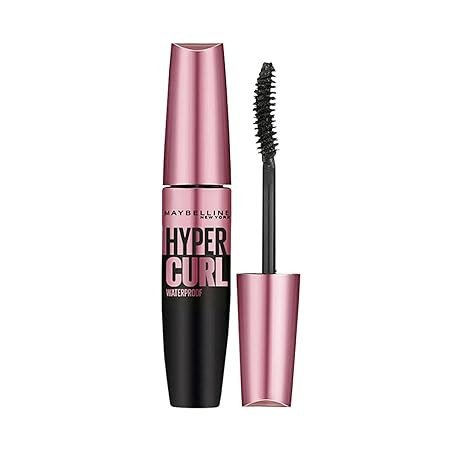 Maybelline New York Mascara, Highly Pigmented Colour, Long-lasting, Waterproof, Hypercurl , Black, 9.2ml