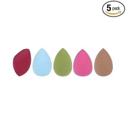 MARS Mini Beauty Blenders for Makeup | Flawless Versatile Usage | Precise & Effortless Blending | Travel-Friendly | Easy to Clean | Professional Results (Pack of 5)