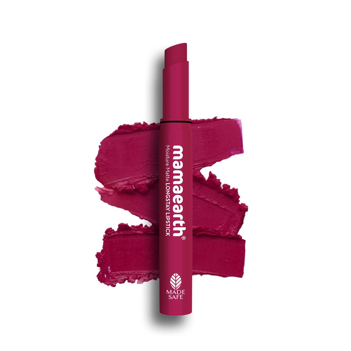 Mamaearth Moisture Matte Longstay Lipstick With Avocado Oil & Vitamin E For 12 Hour Long Stay-12 Berrylicious Magenta - 2 G
