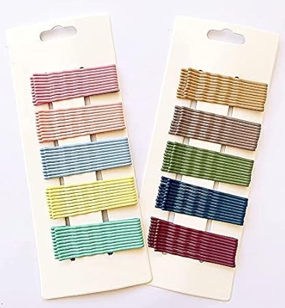50 Count Multicolor Bobby Pins – 2.4-Inch Crimped Hair Pins with Slide-On Opener, Available in 5 Vibrant Colors for Secure and Stylish Hair Stylinglours, 2.4 Inches, 50 Count