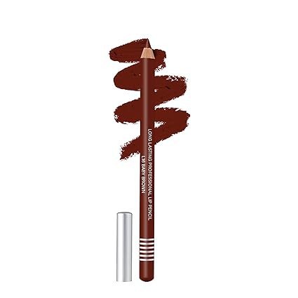Colors Queen Lip Liner Pencil | Long Lasting & Waterproof Formula | Matte Lip Liner Pencil for Women (L-16, Baby Brown)