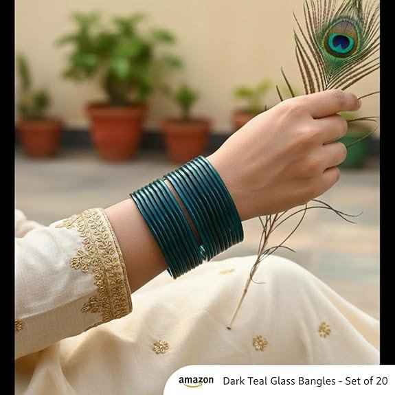 Women's Premium Plain Glass Bangles Set for Women & Girls | Traditional Handcrafted Indian Bangles | Stylish Ethnic Jewelry for Weddings & Festivals | 24 Pcs Set