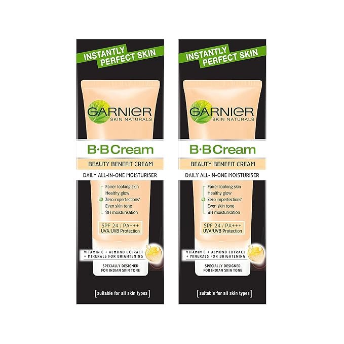 Garnier Skin Naturals, B.B. Cream, Moisturising & Brightening, Bright Complete Vitamin C, 2 x 30 g