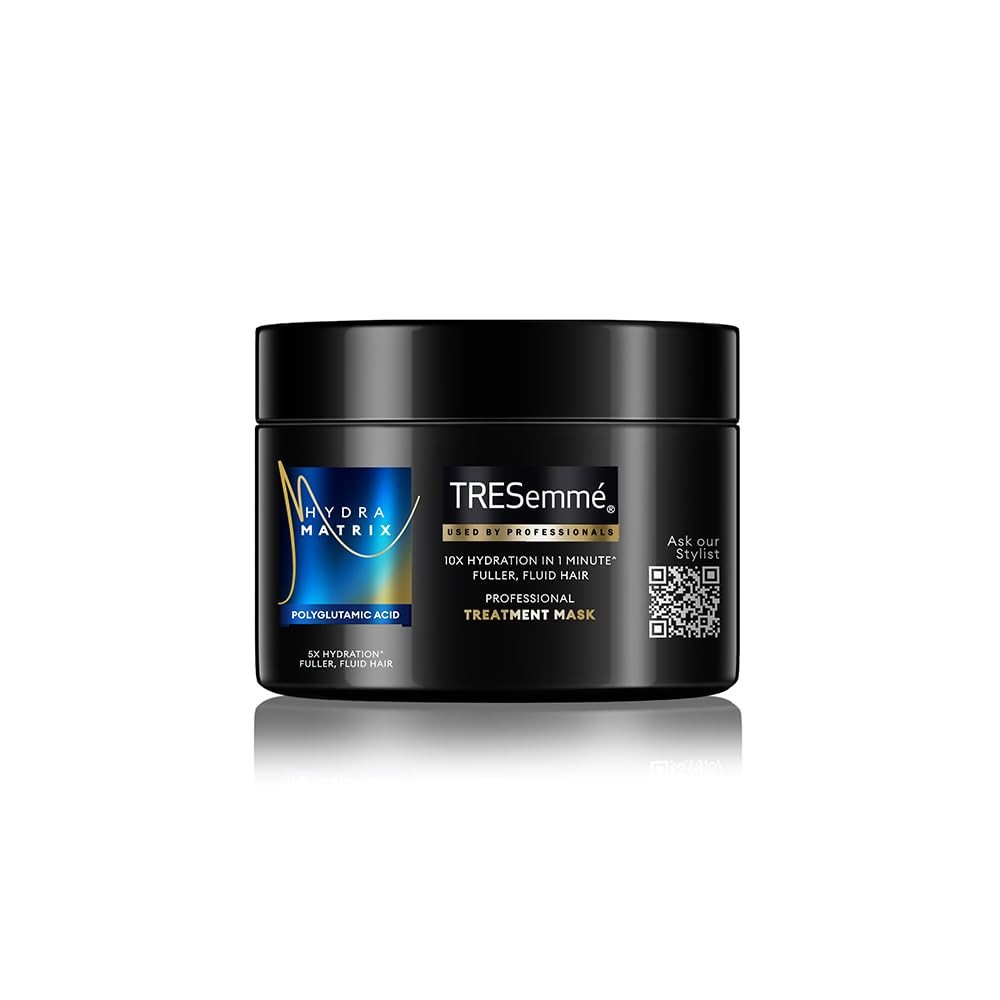 TRESemmé Hydra Matrix floral Hair Mask 300 millilitre with Polyglutamic Acid | Deep Hydration Treatment for 100H of Fluid Hair | Paraben Free Mask for Dry Frizzy Hair