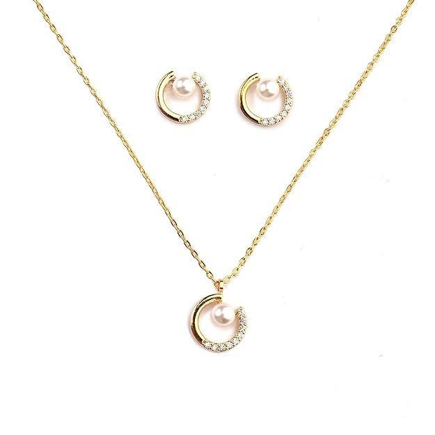 SALTY Anti Tarnish Jewellery Gift Box for Women | Necklace, Earrings Jewellery Set for Women | Latest Stylish Minimal Jewelry Sets | Modern Design Aesthetic Accessories | Ideal for Gifting | Gift for 