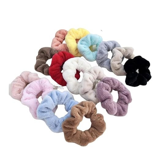 6 Pcs Premium Soft Elastic Hair Rubber Bands for Kids, Girls Women | Microfiber Towel Scrunchies For winter or Girls | Soft Velvet Hair Ties (Multicolor