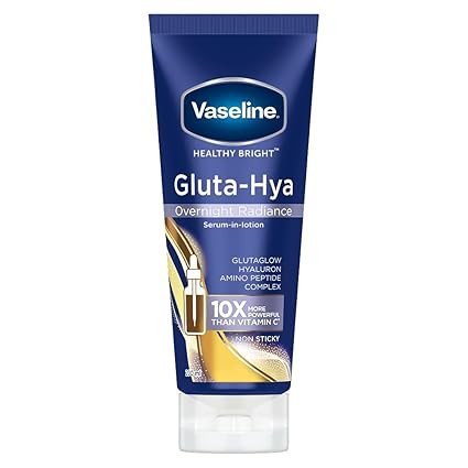 Vaseline Gluta-Hya Overnight Radiance, Serum-In-Lotion, Boosted With Amino Peptide, 200ml
