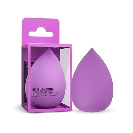 Makeup Sponge Beauty Blender – Soft Latex Free Foundation Blender Sponge for Liquid, Cream & Powder Makeup – Teardrop Shape Makeup Blending Sponge for Flawless Finish (Multicolor, 1 Pc)