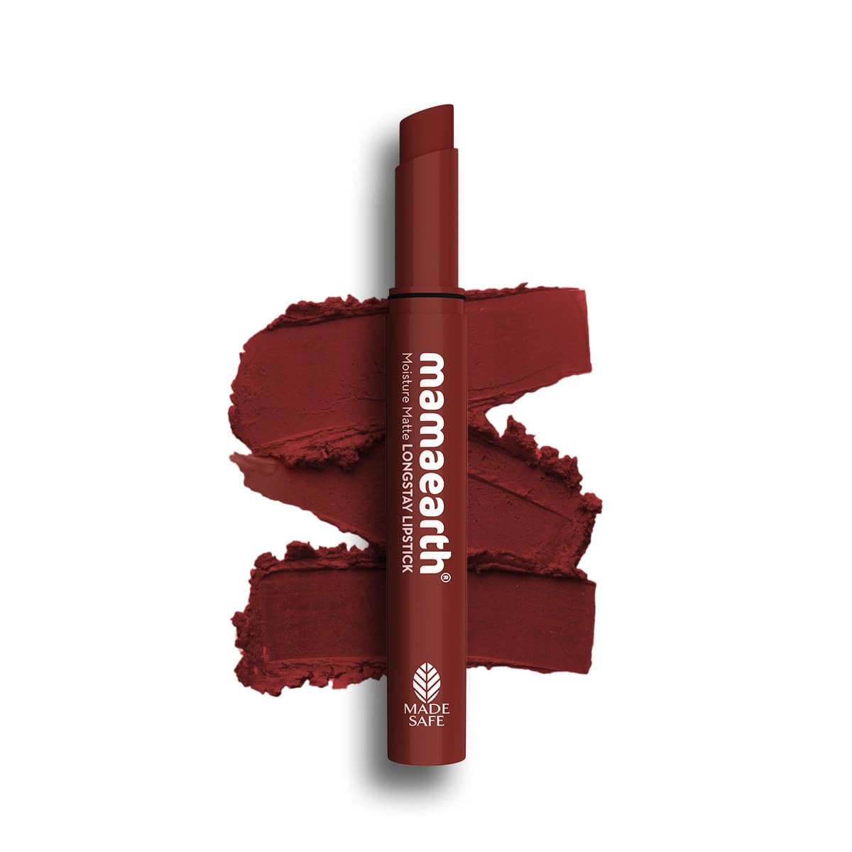 Mamaearth Moisture Matte Longstay Lipstick with Avocado Oil & Vitamin E for 12 Hour Long Stay - 2 g (Hazelnut Brown)